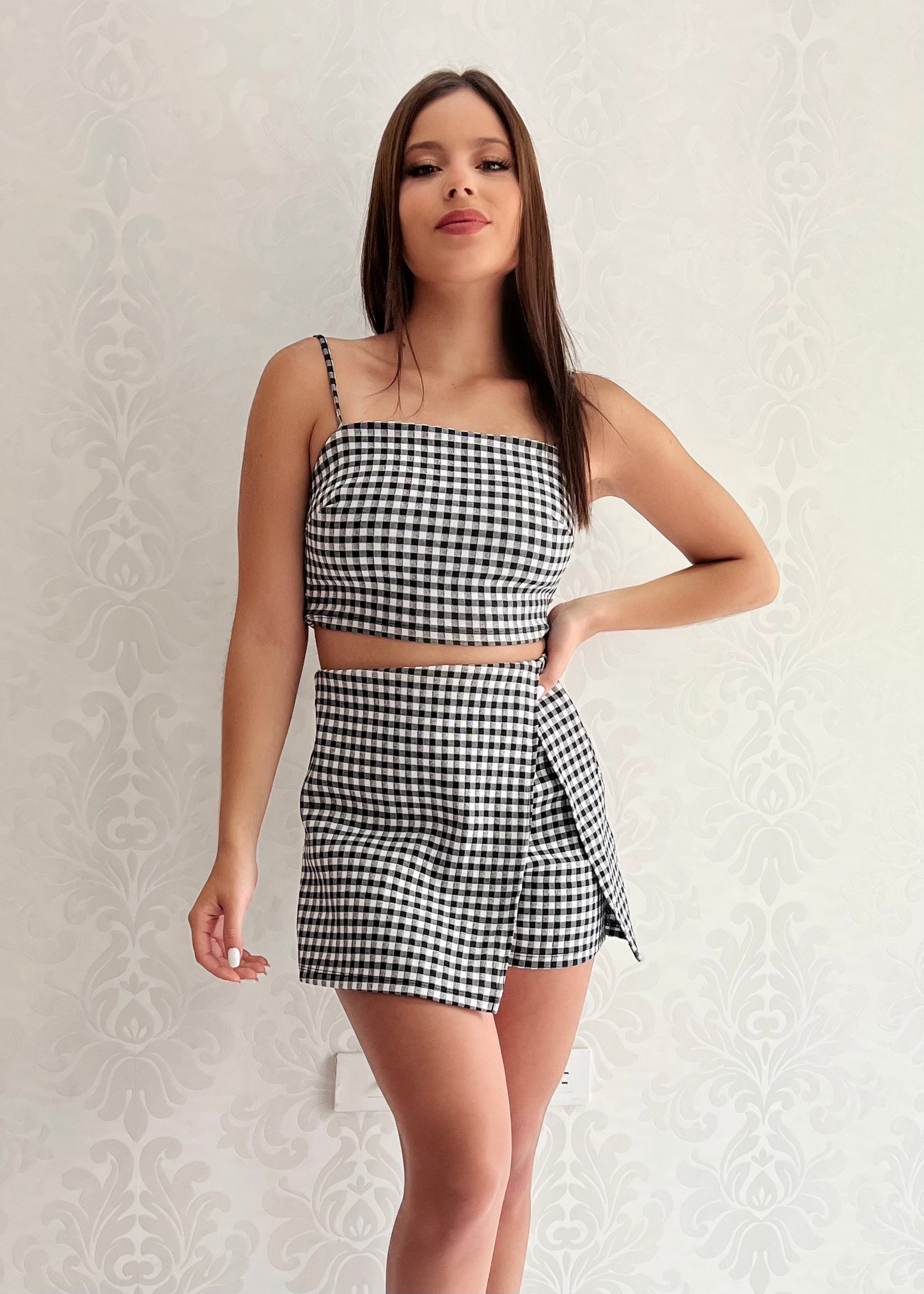 Set Estampado Top + Falda